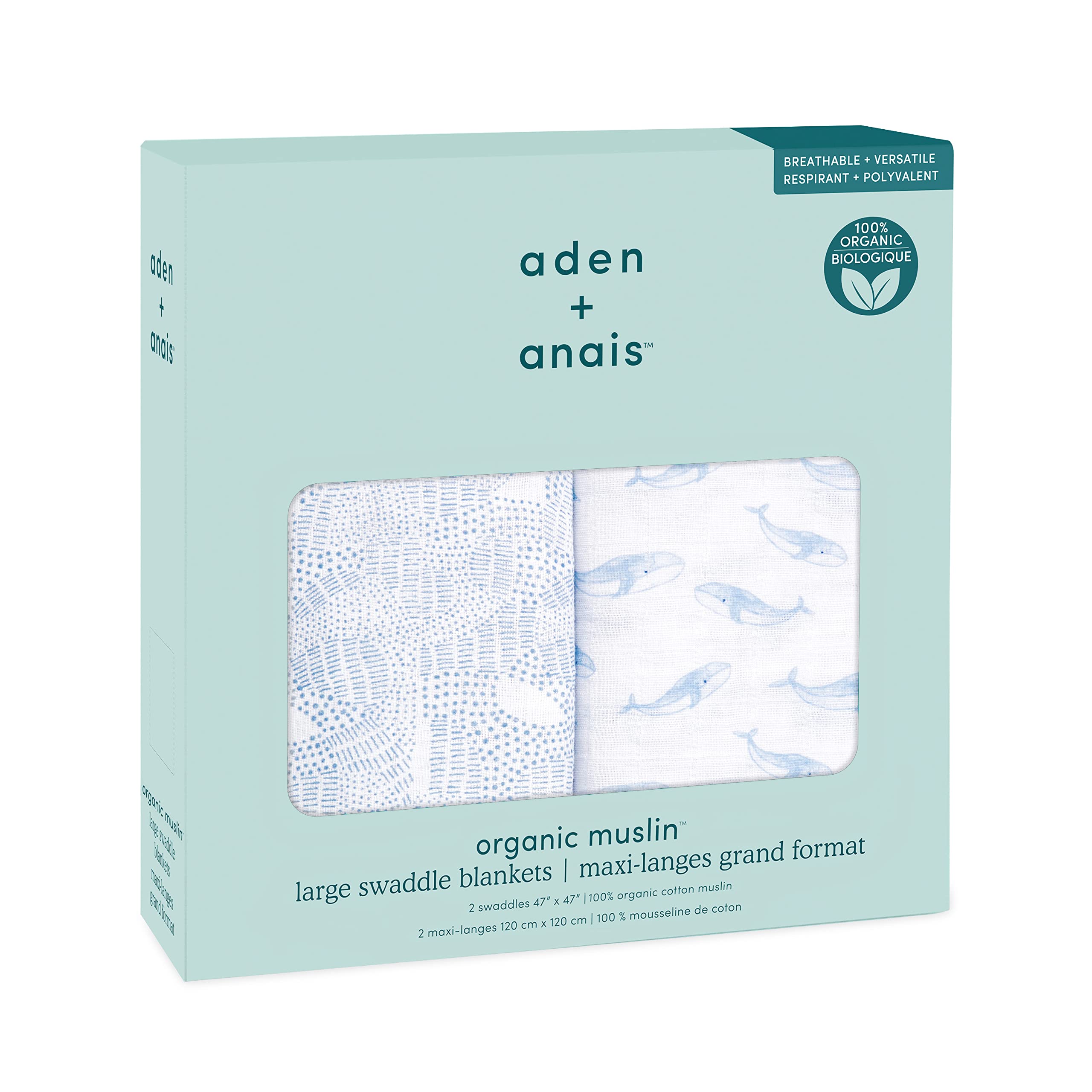 Aiden and Anais Оригинальный японский набор пеленок из 2 штук для предотвращения ночного плача новорожденного Марлевый подарок для младенца Подарок для младенца aden Anais Сертифицировано GOTS Oceanic
Aiden and Anais Оригинальный японский набор пеленок из 2 штук для предотвращения ночного плача новорожденного Марлевый подарок для младенца Подарок для младенца aden Anais Сертифицировано GOTS Oceanic