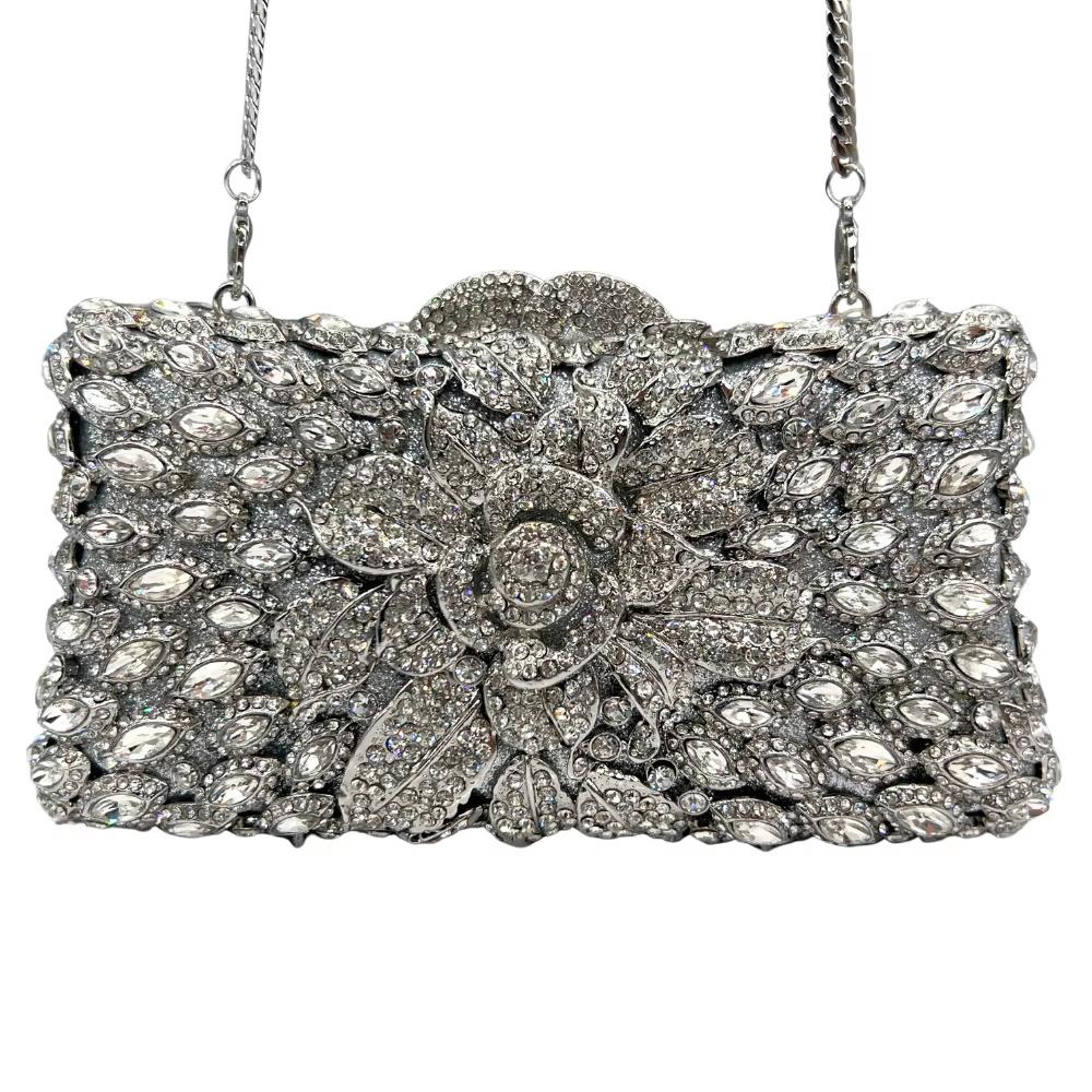 Gold Women Floral Crystal Evening Bags Wedding Clutches Handbag Party Silver Flower Bridal Rhinestone Clutch Bag
Gold Women Floral Crystal Evening Bags Wedding Clutches Handbag Party Silver Flower Bridal Rhinestone Clutch Bag