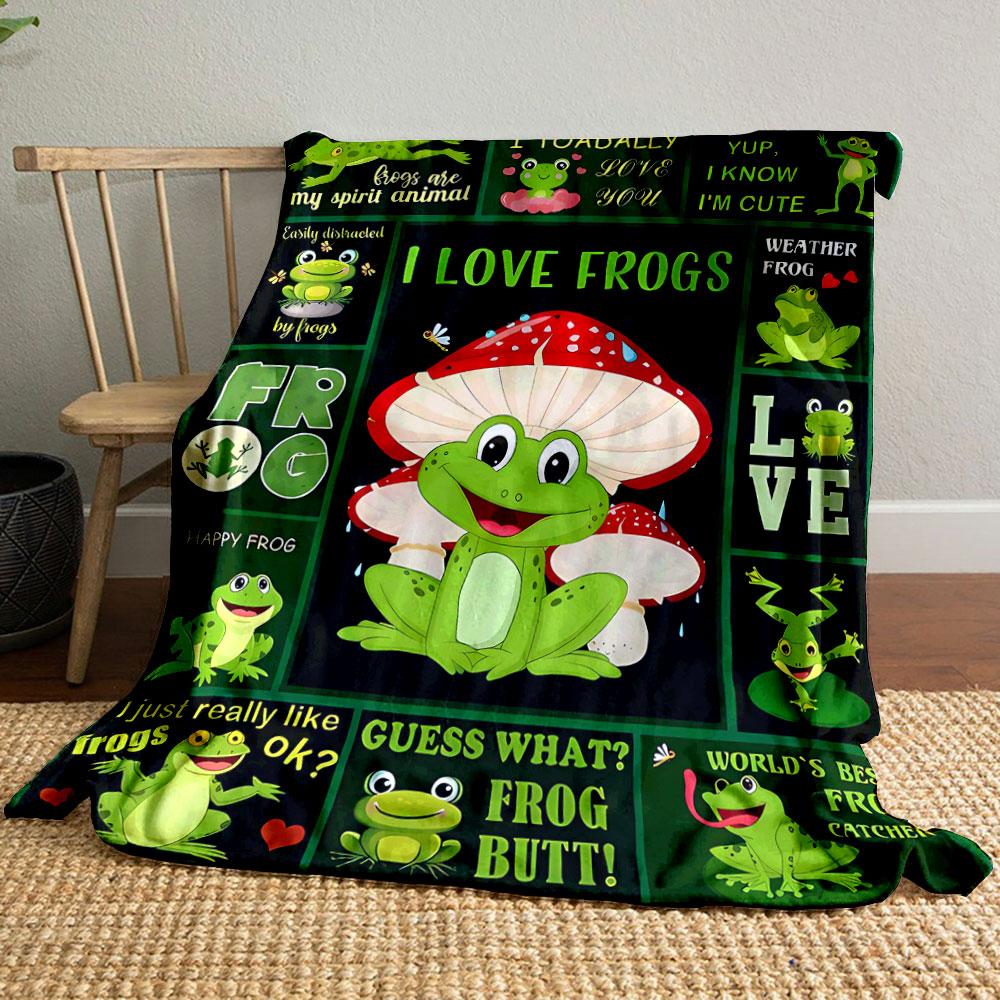 I Love Frogs Themed Cozy Blanket bedroom Blanket for Livingroom Couch lunch break Soft throw for Friend s festival Gift 80cm x 120cm
I Love Frogs Themed Cozy Blanket bedroom Blanket for Livingroom Couch lunch break Soft throw for Friend s festival Gift 80cm x 120cm