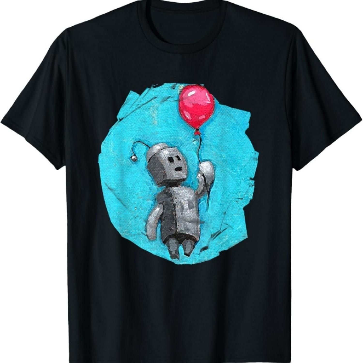 Cute Grey Robot Balloon T-Shirt- SciFi Robot (dark colors) T-Shirt XXXXXL чорний
Cute Grey Robot Balloon T-Shirt- SciFi Robot (dark colors) T-Shirt XXXXXL чорний
