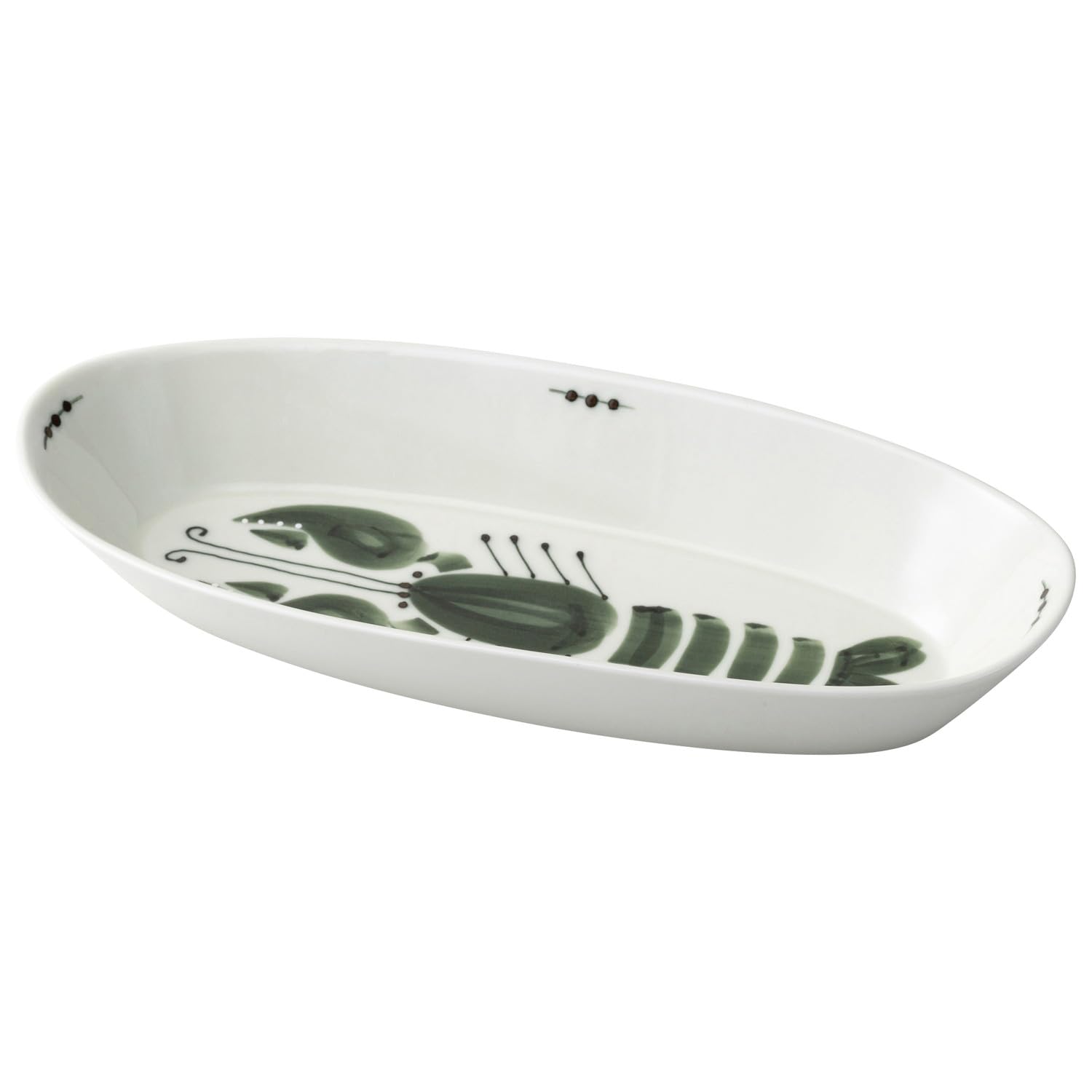 Hasami ware plate, lobster design, approximately 700ml capacity, olive green, microwave and dishwasher safe, product number 25304
Hasami ware plate, lobster design, approximately 700ml capacity, olive green, microwave and dishwasher safe, product number 25304