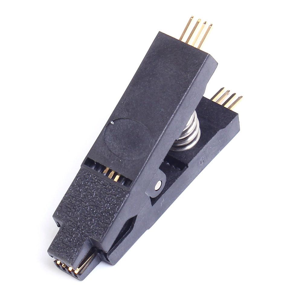 Universal SOP8 BIOS 8-Pin Clip Adapter for Wide/Narrow Chip Programming.
Universal SOP8 BIOS 8-Pin Clip Adapter for Wide/Narrow Chip Programming.