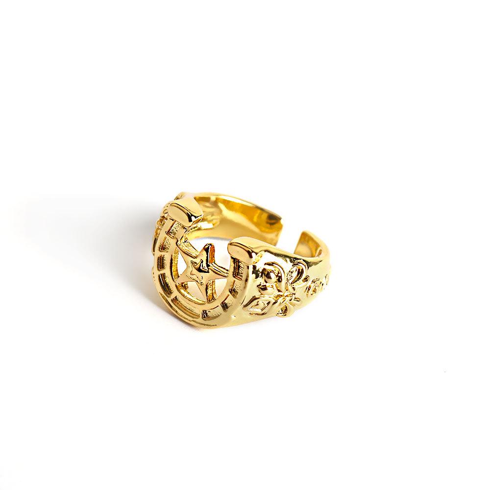 JOJO s Bizarre Adventure Steel Ball Run Johnny Zeppeli Alloy Pentagram Ring Adjustable Opening золотий
JOJO s Bizarre Adventure Steel Ball Run Johnny Zeppeli Alloy Pentagram Ring Adjustable Opening золотий