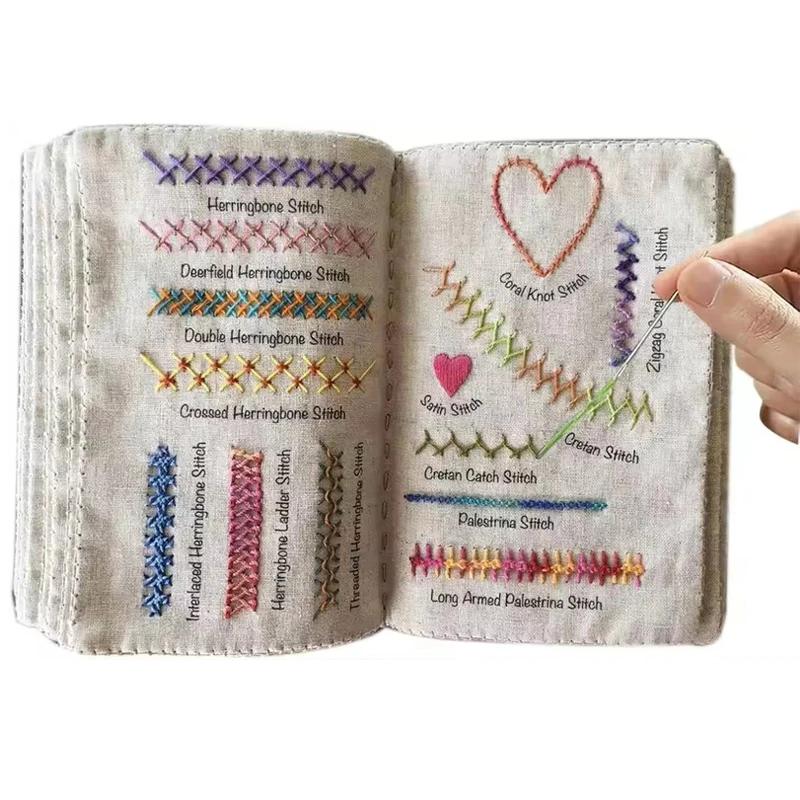Sewing Book, Enthusiasts & Beginners Embroidery Instructions Book for DIY Sewing Kit, Creative Embroidery Stitches Book
Sewing Book, Enthusiasts & Beginners Embroidery Instructions Book for DIY Sewing Kit, Creative Embroidery Stitches Book