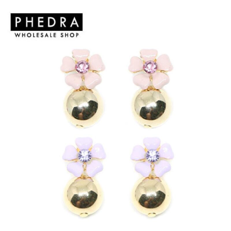 Women s Lovely Daisy Gold Ball Earrings A25208_PINK
Women s Lovely Daisy Gold Ball Earrings A25208_PINK