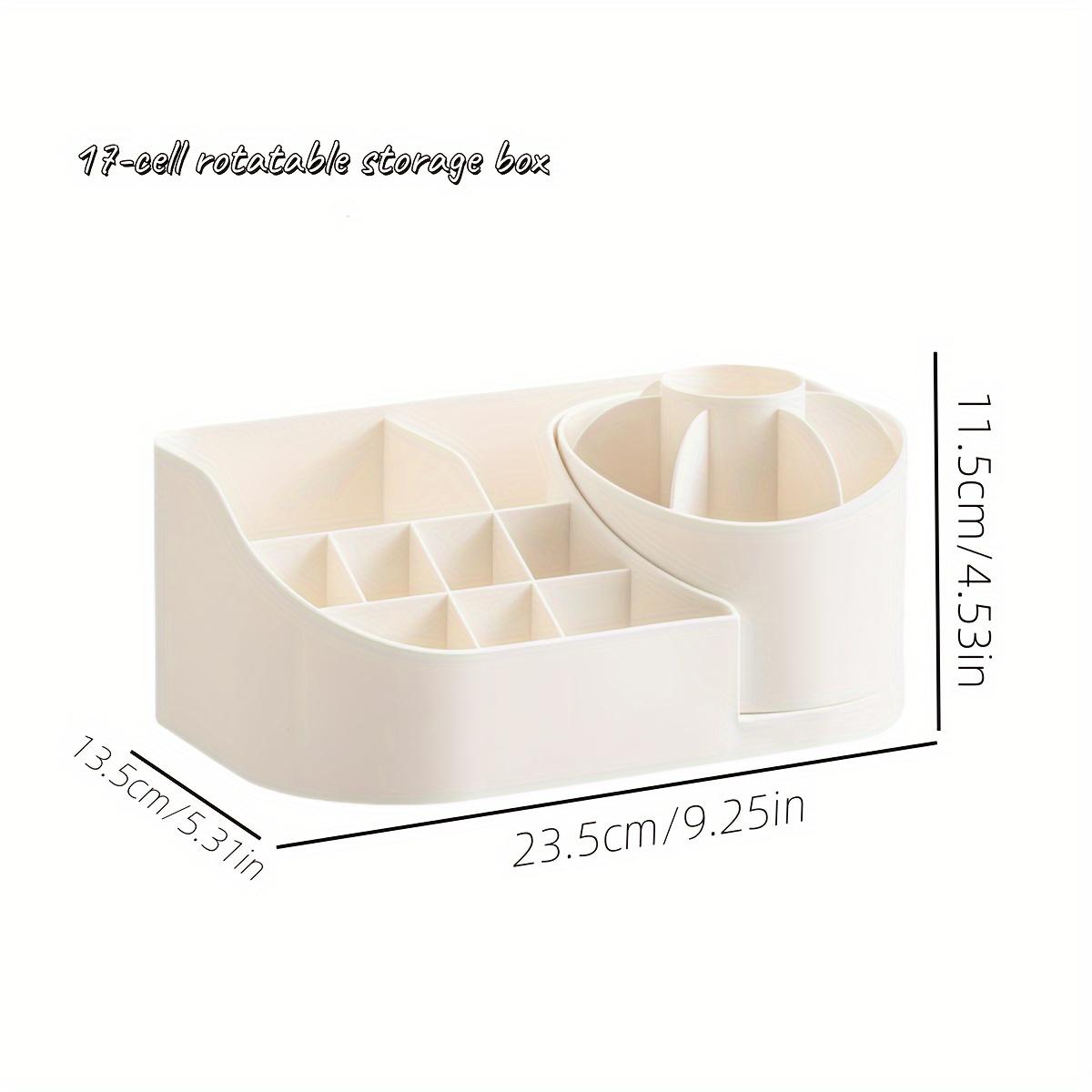 1pc Multi-Functional 2-in-1 Desk Organizer with 360-Degree Rotating Pen Holder, Large Capacity Plastic Storage Caddy for Office білий
1pc Multi-Functional 2-in-1 Desk Organizer with 360-Degree Rotating Pen Holder, Large Capacity Plastic Storage Caddy for Office білий