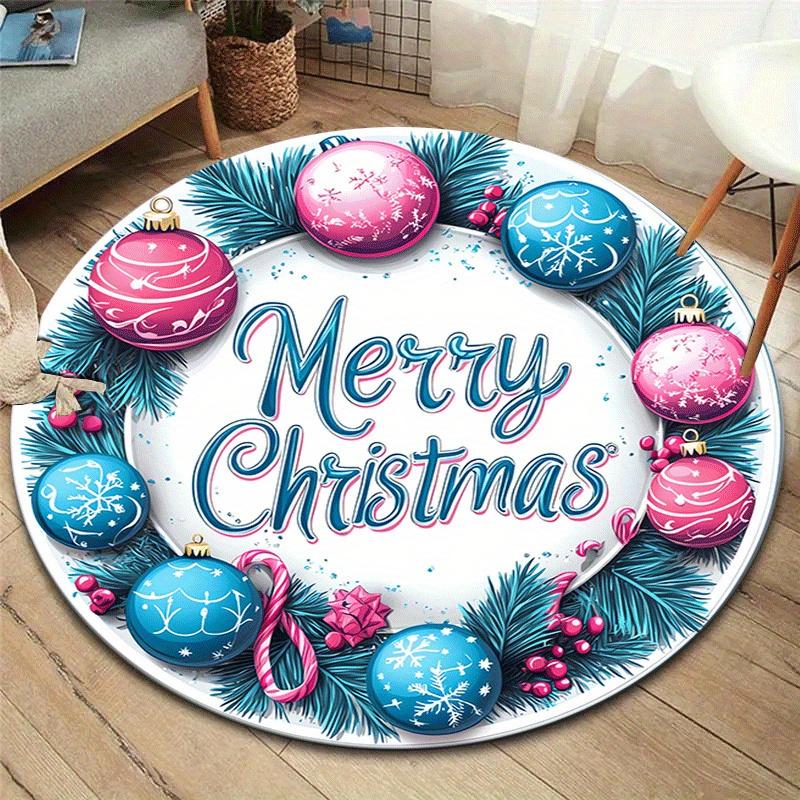 1pc Soft, Absorbent & Non-Slip Merry Christmas Round Rug, Perfect for Entryway, Living Room, Bedroom Decor, Machine Washable Flannel Memory 80cm by 80cm
1pc Soft, Absorbent & Non-Slip Merry Christmas Round Rug, Perfect for Entryway, Living Room, Bedroom Decor, Machine Washable Flannel Memory 80cm by 80cm