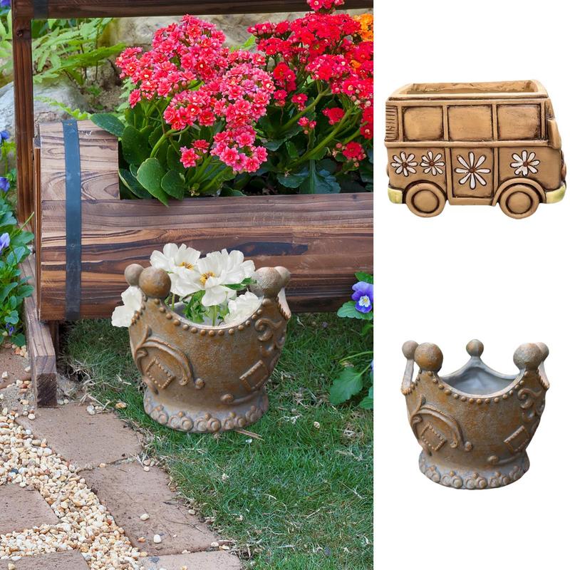 Resin Succulent Planter Retro Garden Pot Flower Pot Decorative Planter For Home Balcony Garden Patio Indoor And Outdoor Use
Resin Succulent Planter Retro Garden Pot Flower Pot Decorative Planter For Home Balcony Garden Patio Indoor And Outdoor Use