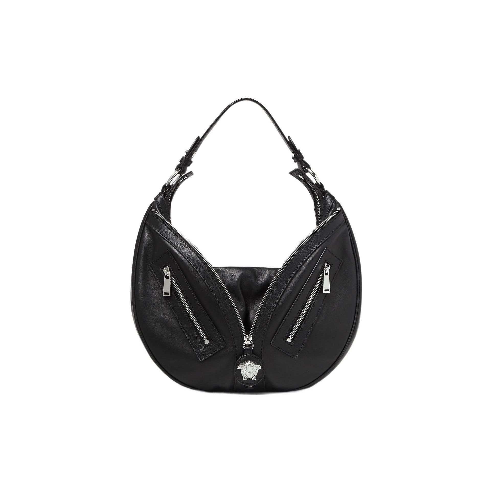 Versace Repeat Hardware Detachable Adjustable Shoulder Strap Leather Crescent Handbag Women Handbags Black 1007679-1A05878-1B00P Basic Set (Bag+Dust Bag)
Versace Repeat Hardware Detachable Adjustable Shoulder Strap Leather Crescent Handbag Women Handbags Black 1007679-1A05878-1B00P Basic Set (Bag+Dust Bag)