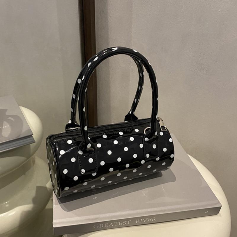 Cylindrical Korean Style Polka Dot Handbag Mini Everyday Casual Shoulder Bag Women s Cute Elegant Underarm Bag Crossbody Bag чорний
Cylindrical Korean Style Polka Dot Handbag Mini Everyday Casual Shoulder Bag Women s Cute Elegant Underarm Bag Crossbody Bag чорний