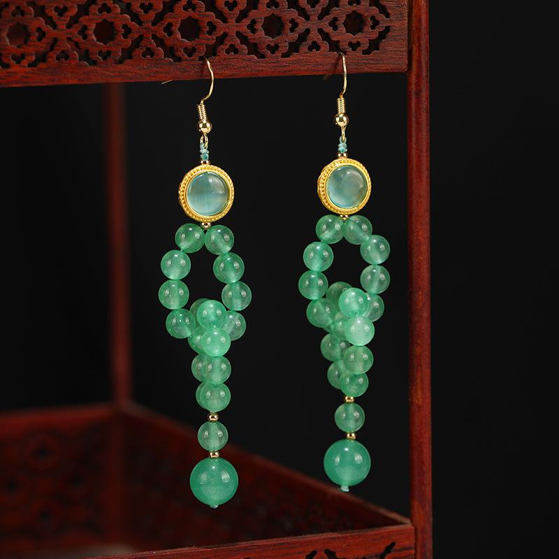 Новые китайские серьги с кисточками, серьги из красного агата в стиле ретро, длинные нишевые серьги высокого класса для ципао, женские
Новые китайские серьги с кисточками, серьги из красного агата в стиле ретро, длинные нишевые серьги высокого класса для ципао, женские