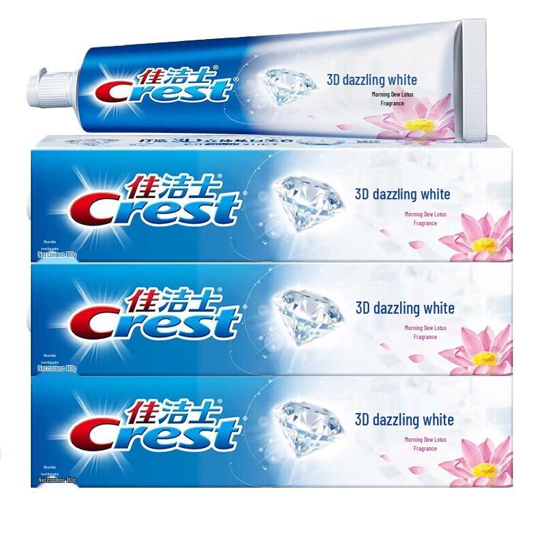 Crest 3D White Morning Dew Lotus Toothpaste
Crest 3D White Morning Dew Lotus Toothpaste