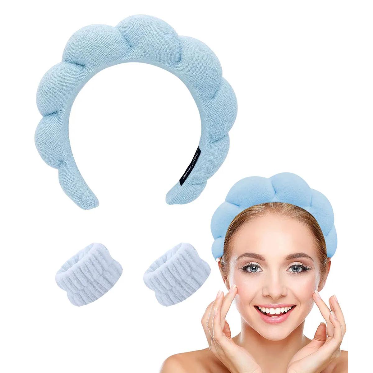 Spa Headband & Wristband for Face Wash 1 Set of skincare headband for face wash, facial mask and skincare
Spa Headband & Wristband for Face Wash 1 Set of skincare headband for face wash, facial mask and skincare