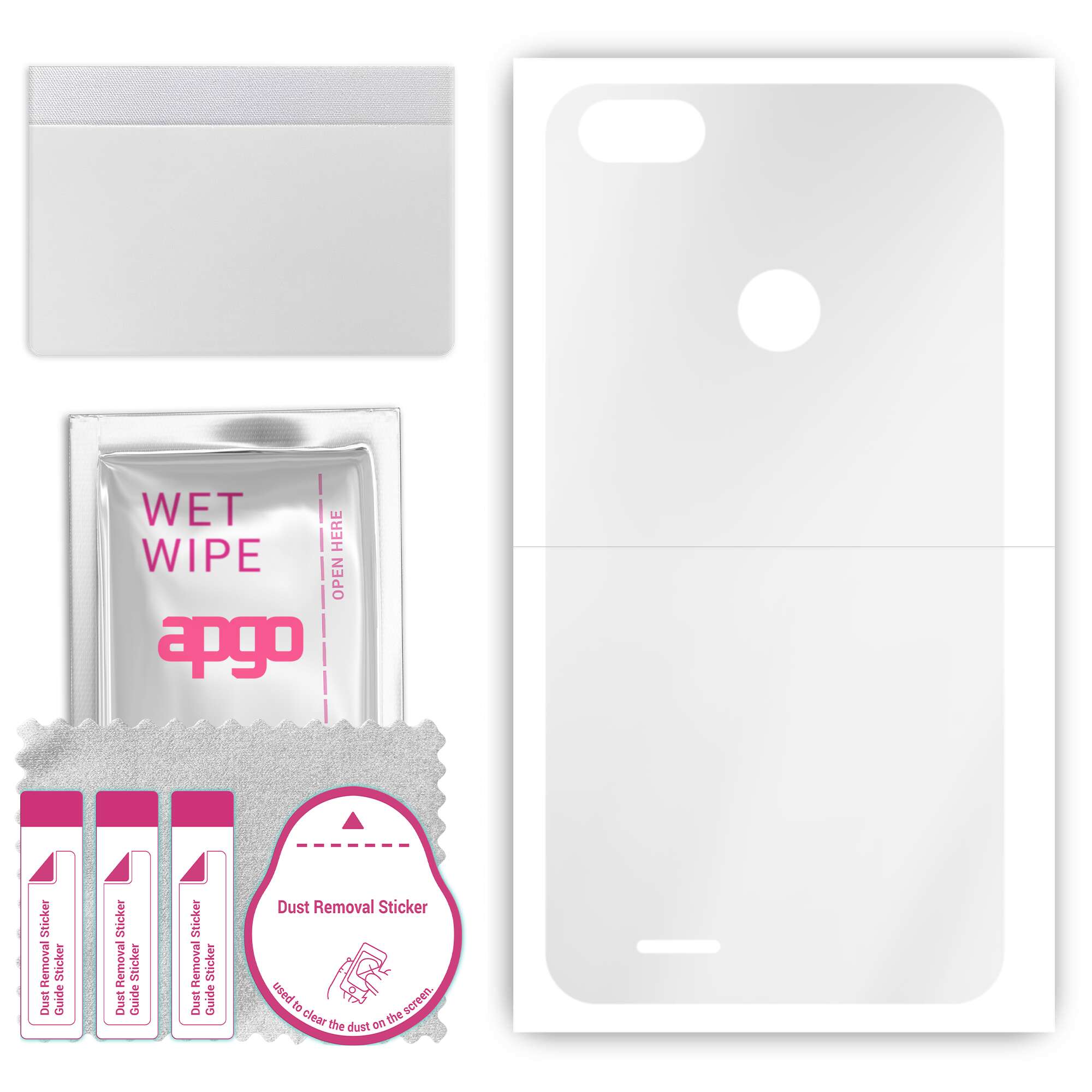 apgo Ultra Clear Protective Skin Sticker for the back compatible with Tecno F2 LTE, Wrap Film, Hydrogel Film, Flexible, Soft TPU with positioning laye
apgo Ultra Clear Protective Skin Sticker for the back compatible with Tecno F2 LTE, Wrap Film, Hydrogel Film, Flexible, Soft TPU with positioning laye