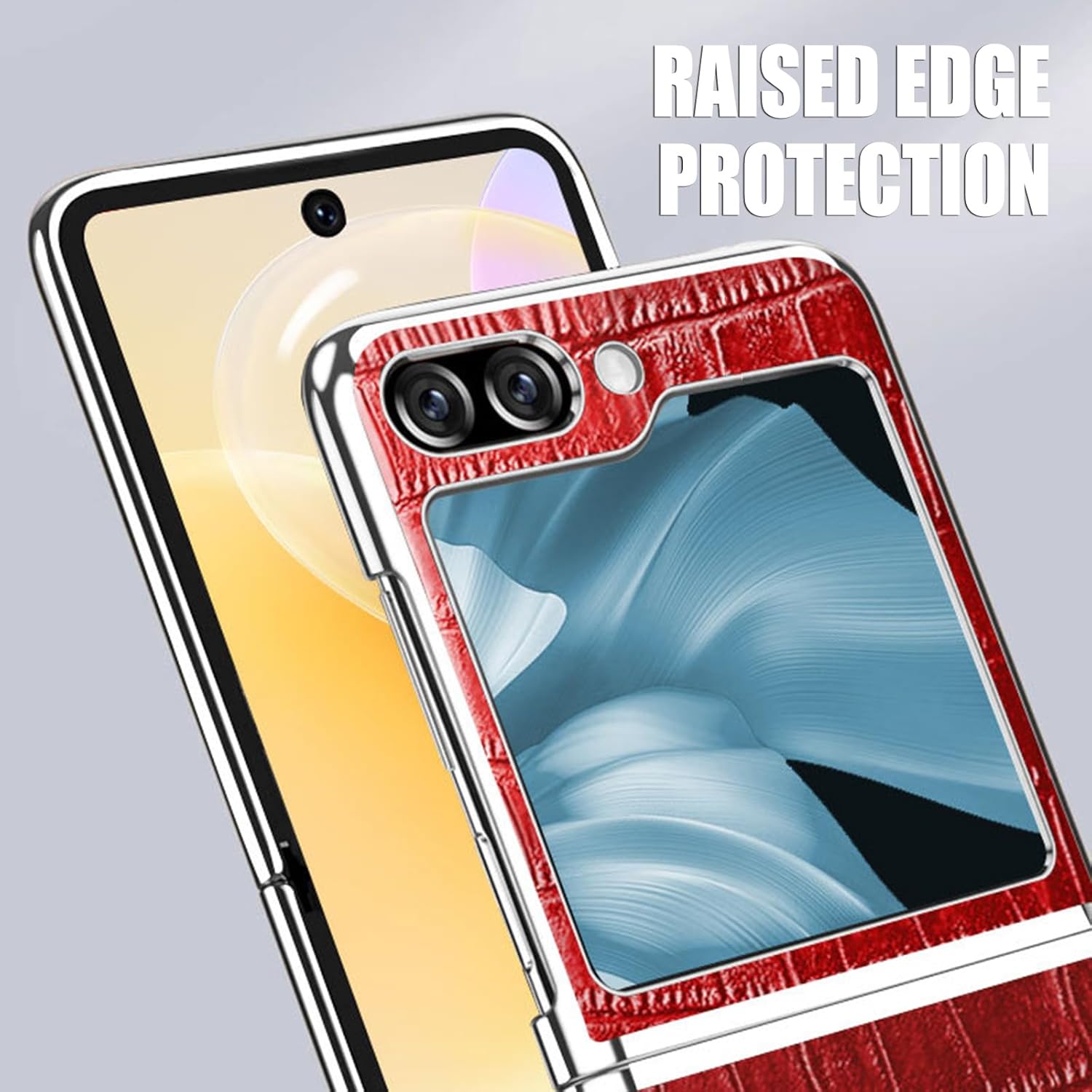 Тонкий чехол для Samsung Galaxy Z Flip 6, Легкий Роскошный Чехол для Бизнес-телефона из Натуральной Кожи с Текстурой Крокодила с Гальванизированной Рамкой, Противоударный Чехол, Коричневый
Тонкий чехол для Samsung Galaxy Z Flip 6, Легкий Роскошный Чехол для Бизнес-телефона из Натуральной Кожи с Текстурой Крокодила с Гальванизированной Рамкой, Противоударный Чехол, Коричневый