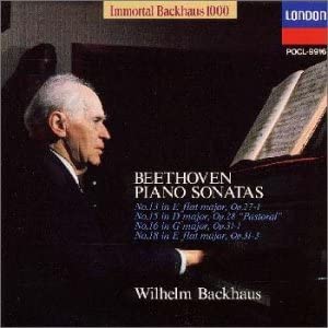 CD BACKHAUS (WILHELM); BEETHOVEN - Beethoven: P Sonata 13th POCL9916 London Records 1997 Japan ObiClassical Used
CD BACKHAUS (WILHELM); BEETHOVEN - Beethoven: P Sonata 13th POCL9916 London Records 1997 Japan ObiClassical Used
