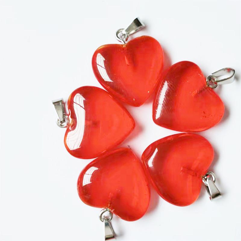 Ожерелье с подвеской в форме сердца из натурального агата - 20 мм кристаллический камень
Ожерелье с подвеской в форме сердца из натурального агата - 20 мм кристаллический камень