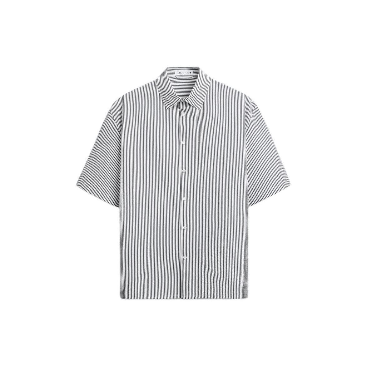 Zara Color Block Comfortable Short Sleeve Striped Casual Shirt Men shirts Gray 7380566-104 XL
Zara Color Block Comfortable Short Sleeve Striped Casual Shirt Men shirts Gray 7380566-104 XL