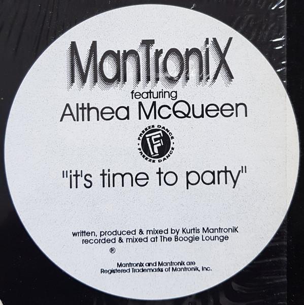 12inch Record MANTRONIX, ALTHEA MCQUEEN - It s Time To Party 5009312 Freeze Dance 1996 US Dance & Electronica Used
12inch Record MANTRONIX, ALTHEA MCQUEEN - It s Time To Party 5009312 Freeze Dance 1996 US Dance & Electronica Used