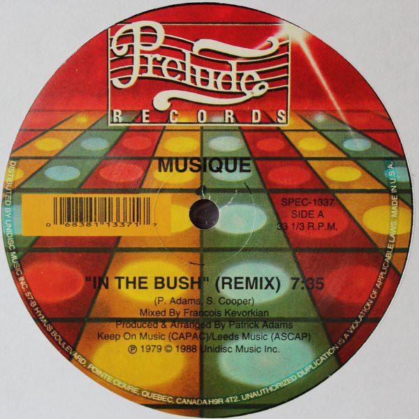 12inch Record MUSIQUE - In The Bush (Remix) / Keep On Jumpi SPEC1337 Prelude Records 1988 US Dance & Electronica Used
12inch Record MUSIQUE - In The Bush (Remix) / Keep On Jumpi SPEC1337 Prelude Records 1988 US Dance & Electronica Used