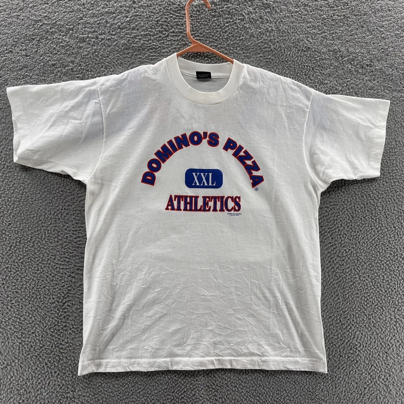 VINTAGE Dominos Pizza Shirt Men Extra Large White Single Stitch Logo Casual 90s XL
VINTAGE Dominos Pizza Shirt Men Extra Large White Single Stitch Logo Casual 90s XL