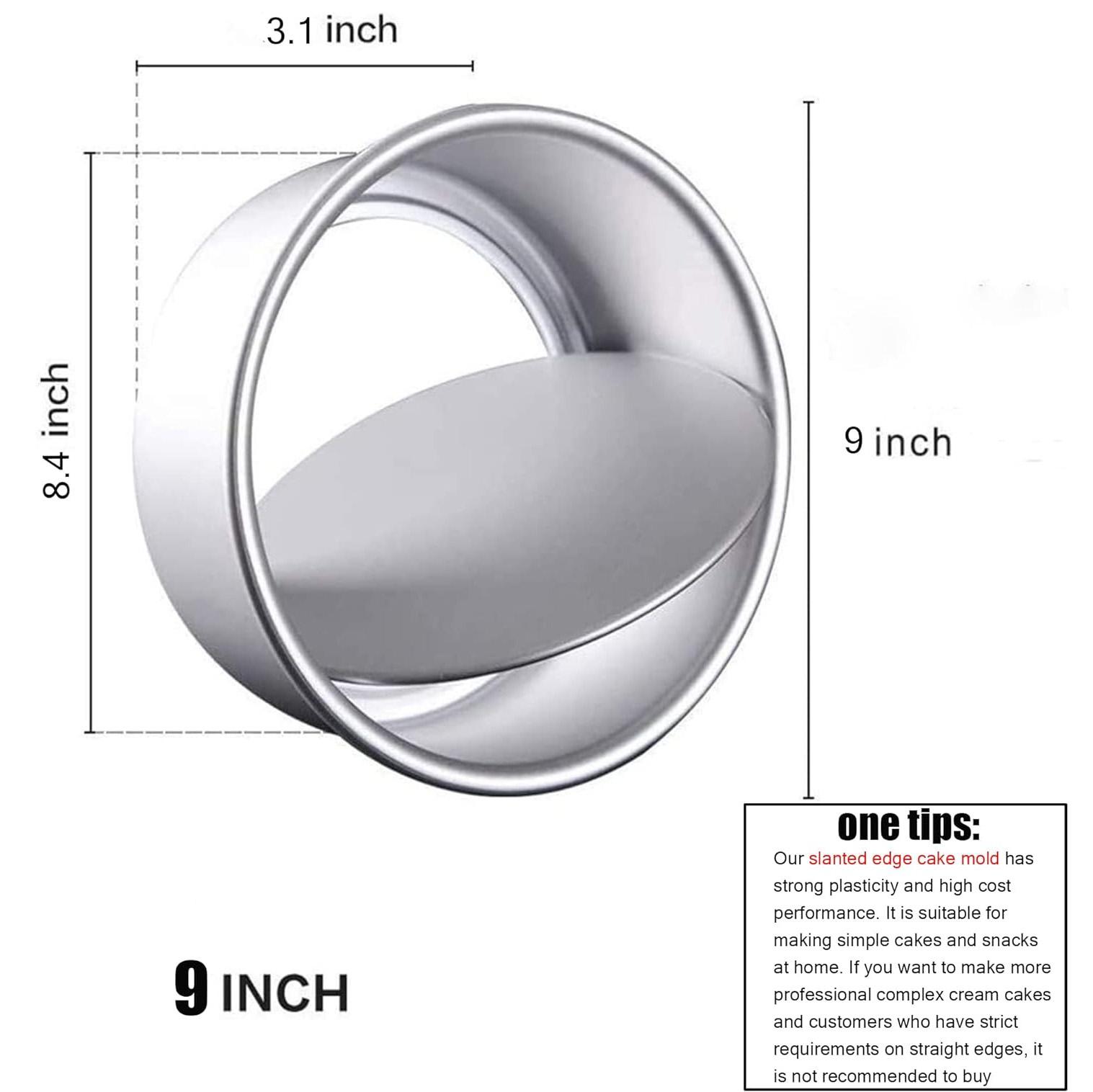 4-10 дюймов алюминиевая круглая форма для торта с антипригарным покрытием и съемным дном для выпечки тортов на свадьбу/день рождения/Рождество круглая форма для торта 9inch