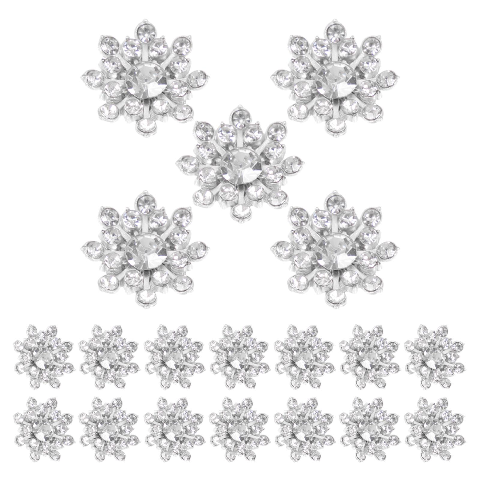 30pcs Snowflake Rhinestone Buttons Decorative Metal Buttons For Sewing Diy Clothing Crafts Wedding Dress Knitted Sweater Clothes срібний
30pcs Snowflake Rhinestone Buttons Decorative Metal Buttons For Sewing Diy Clothing Crafts Wedding Dress Knitted Sweater Clothes срібний