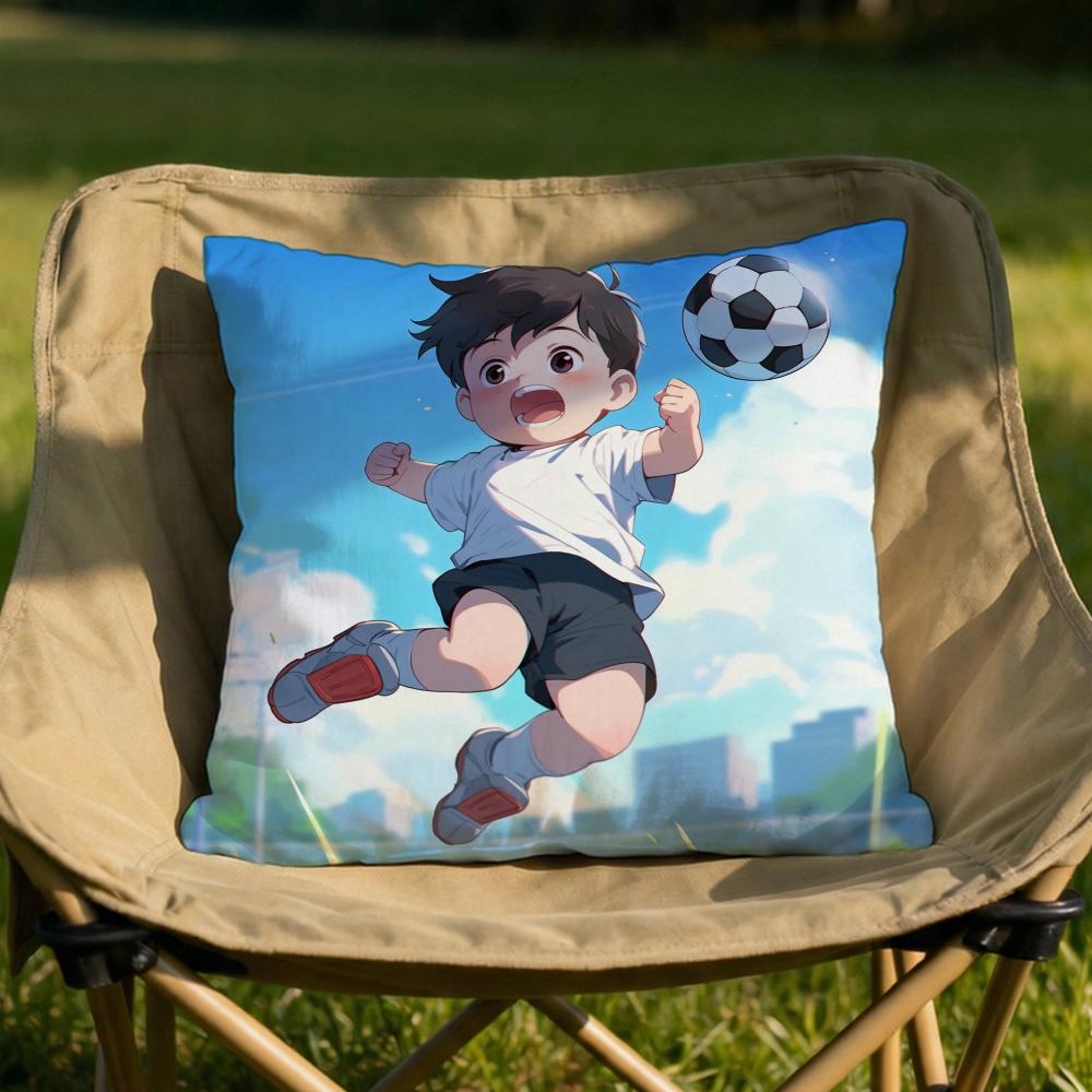 BOY and Football Cushion Cover Soft Reversible Durable Pillow Cover MultiScene Use for Home Car Daily Comfort 30X30cm
BOY and Football Cushion Cover Soft Reversible Durable Pillow Cover MultiScene Use for Home Car Daily Comfort 30X30cm
