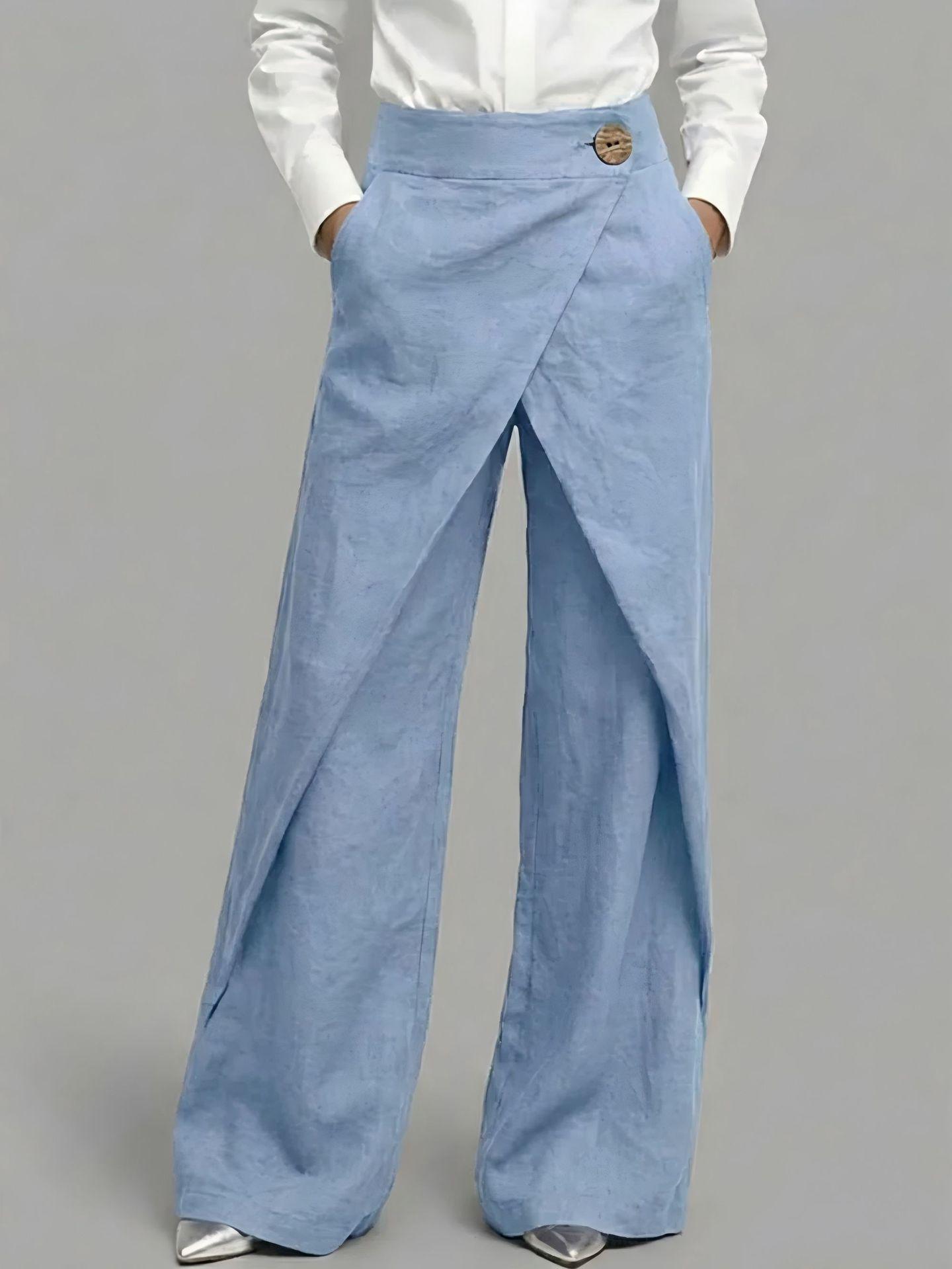 2026 Spring/Summer Cotton Linen Women s Fashion: High Waist, Versatile, Trendy XL світло-синій колір
2026 Spring/Summer Cotton Linen Women s Fashion: High Waist, Versatile, Trendy XL світло-синій колір