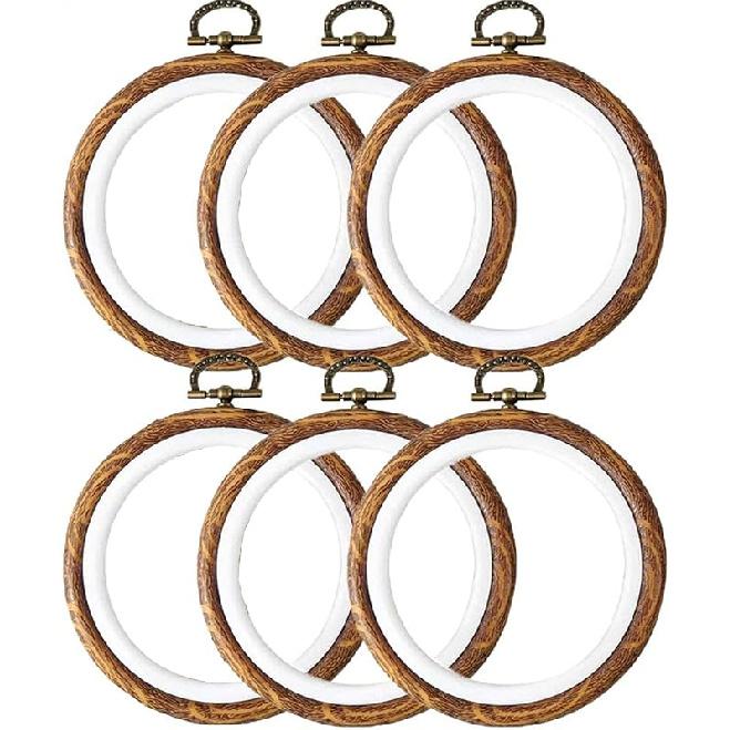 QIANJINL Пяльцы для вышивания 6 шт. 5,3 дюйма Резиновые кольца Пластиковые принадлежности для вышивания крестом, Круглые имитированные деревянные рамки-дисплеи Наборы для искусства и рукоделия 4.1 Inch
QIANJINL Пяльцы для вышивания 6 шт. 5,3 дюйма Резиновые кольца Пластиковые принадлежности для вышивания крестом, Круглые имитированные деревянные рамки-дисплеи Наборы для искусства и рукоделия 4.1 Inch