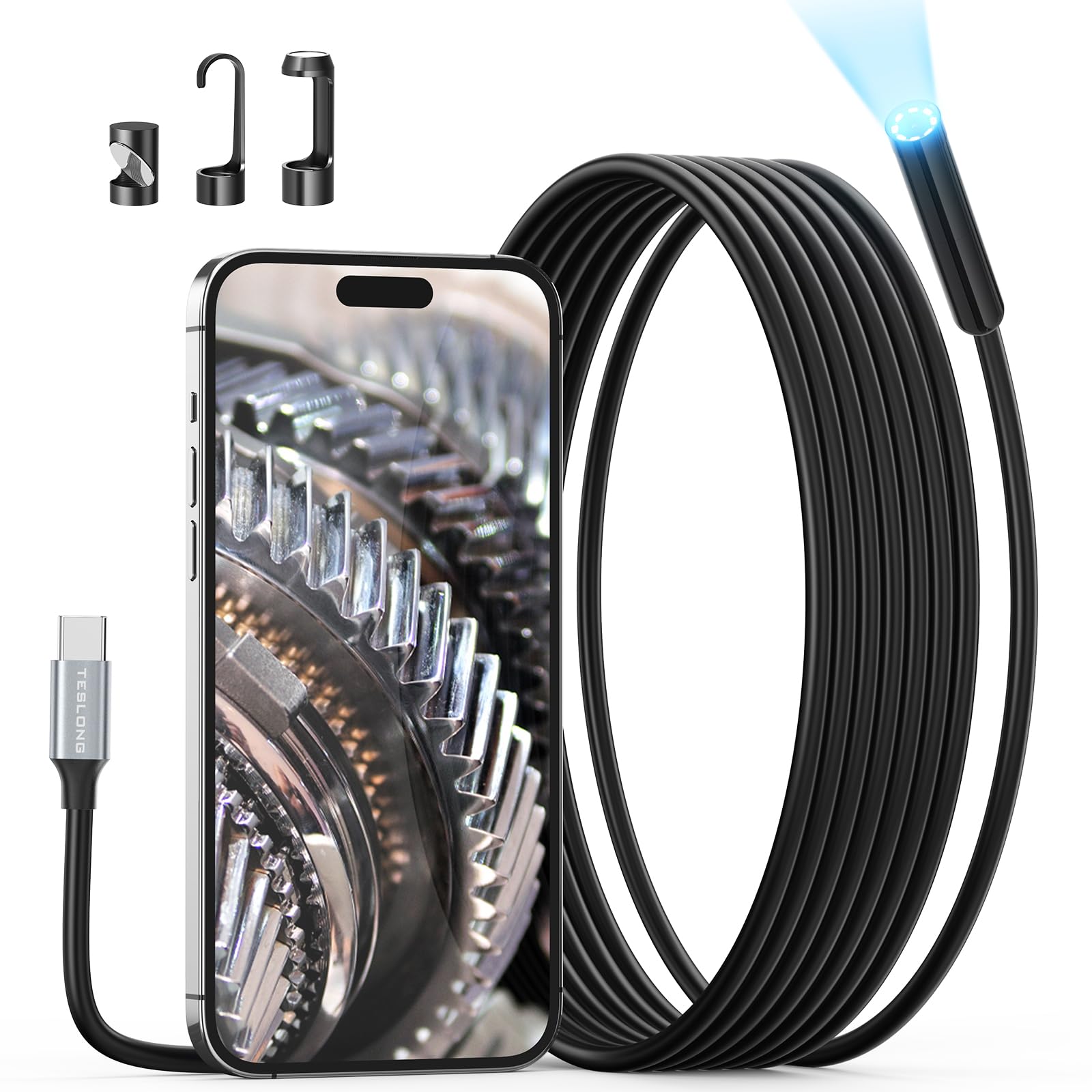 Эндоскопическая камера Teslong, фиброскоп, совместимая с iPhone 15, эндоскопическая камера с высокой яркостью светодиодов, эндоскопическая инспекционная камера, гибкая, водонепроницаемая
Эндоскопическая камера Teslong, фиброскоп, совместимая с iPhone 15, эндоскопическая камера с высокой яркостью светодиодов, эндоскопическая инспекционная камера, гибкая, водонепроницаемая
