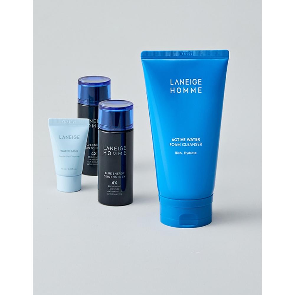 Laneige Homme Active Water Foam Cleanser 150ml Set + Homme Toner 50ml 2 Gel Cleanser 10ml
Laneige Homme Active Water Foam Cleanser 150ml Set + Homme Toner 50ml 2 Gel Cleanser 10ml