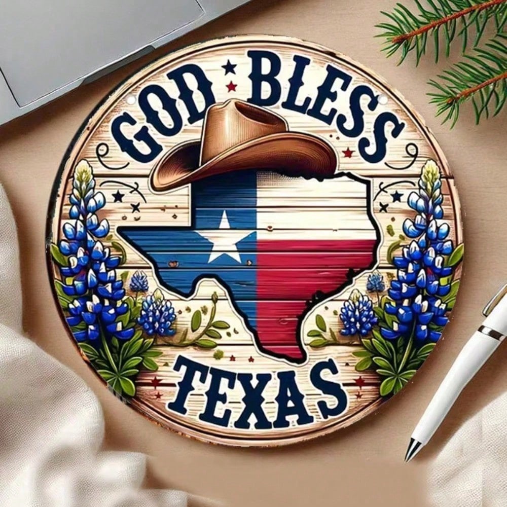 1PC God Bless Texas Metal Sign Bluebonnets Wall Art Home Decor Tin Sign 20x20 різнокольоровий
1PC God Bless Texas Metal Sign Bluebonnets Wall Art Home Decor Tin Sign 20x20 різнокольоровий