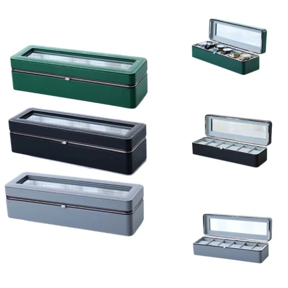 6 Girds Watch Display Box Luxury Watch Suitcase Organizer Watch Storage Case Wristwatches сірий
6 Girds Watch Display Box Luxury Watch Suitcase Organizer Watch Storage Case Wristwatches сірий