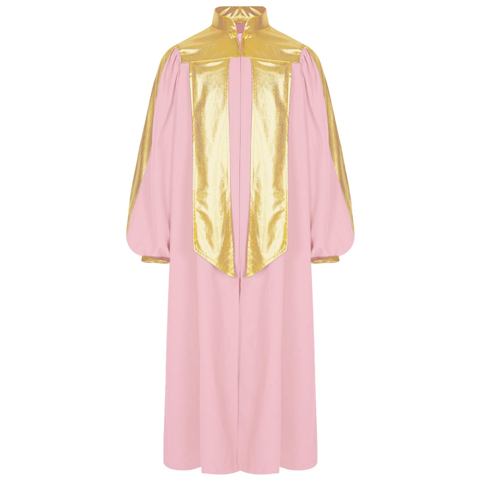 Girls Long Sleeve Zipper Choir Robe Color Block Design Stand Collar Graduation Halloween Cosplay Gown 9-10 Years рожевий
Girls Long Sleeve Zipper Choir Robe Color Block Design Stand Collar Graduation Halloween Cosplay Gown 9-10 Years рожевий