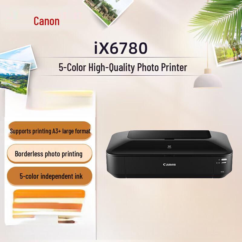 Canon iX6780 A3+ High-Performance Business Inkjet Printer CN plug (adapter included)
Canon iX6780 A3+ High-Performance Business Inkjet Printer CN plug (adapter included)