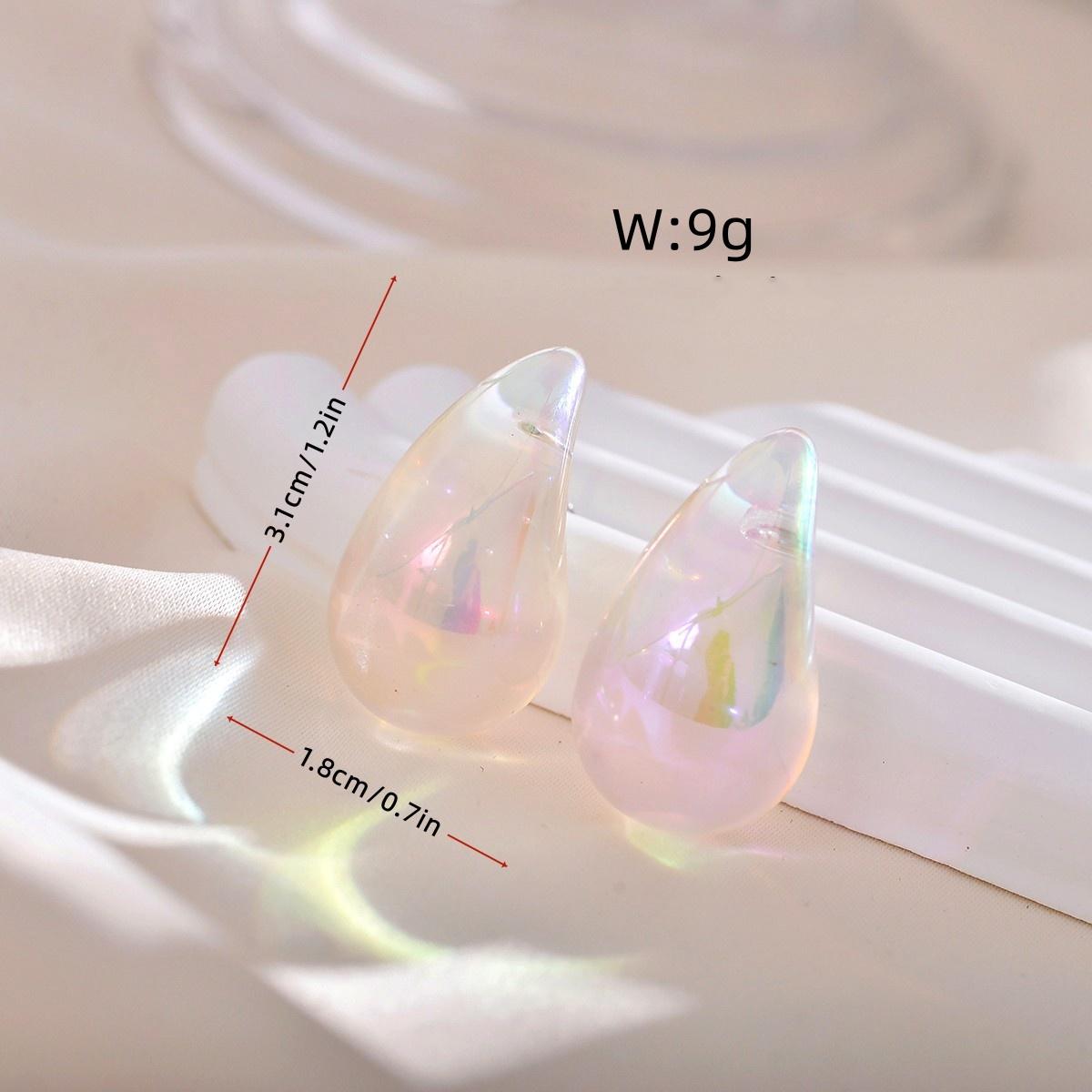 Punk Big Waterdrop Acrylic UV AB Dazzling Illusory Color Smooth Stud Earrings for Women Hyperbole Geometry Party Zircon Gift
Punk Big Waterdrop Acrylic UV AB Dazzling Illusory Color Smooth Stud Earrings for Women Hyperbole Geometry Party Zircon Gift