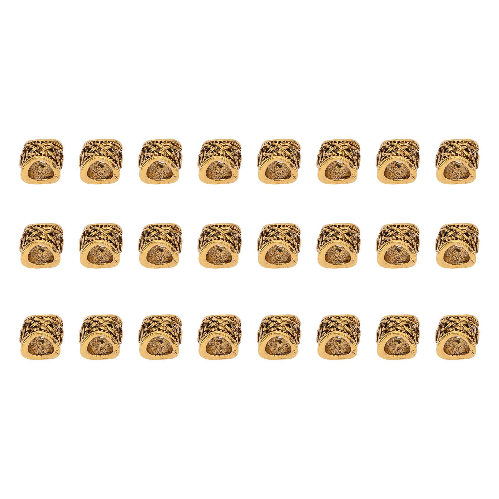 24 PCS Hair Beads Metal Ancient Gold Antique Large Hole Hair Braiding Bracelet Pendant 10 X 9mm
24 PCS Hair Beads Metal Ancient Gold Antique Large Hole Hair Braiding Bracelet Pendant 10 X 9mm