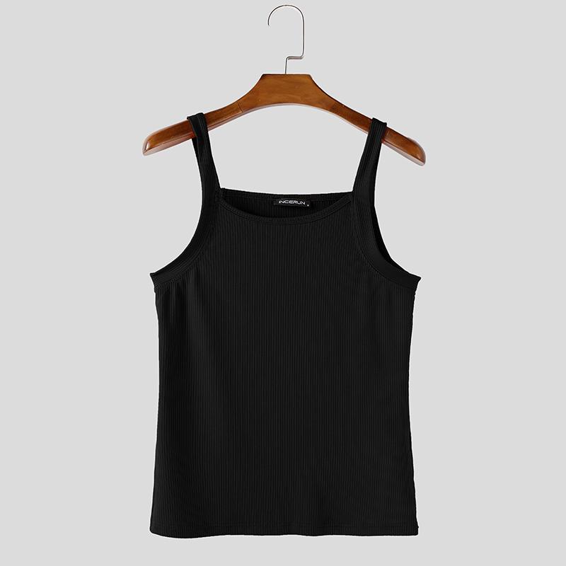 INCERUN Летние мужские майки без рукавов на бретелях в рубчик, повседневные облегающие майки-поддевки 3XL
INCERUN Летние мужские майки без рукавов на бретелях в рубчик, повседневные облегающие майки-поддевки 3XL