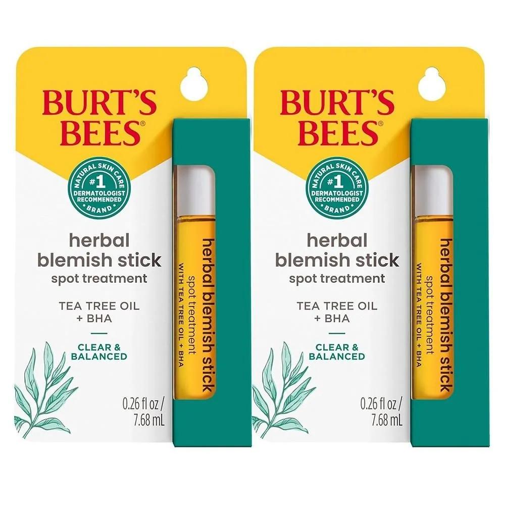 BURTS BEES Herbal Blemish Stick 7.68ml 2 Pack Clear and Balanced Burts Bees Clear and Balanced Herbal
BURTS BEES Herbal Blemish Stick 7.68ml 2 Pack Clear and Balanced Burts Bees Clear and Balanced Herbal