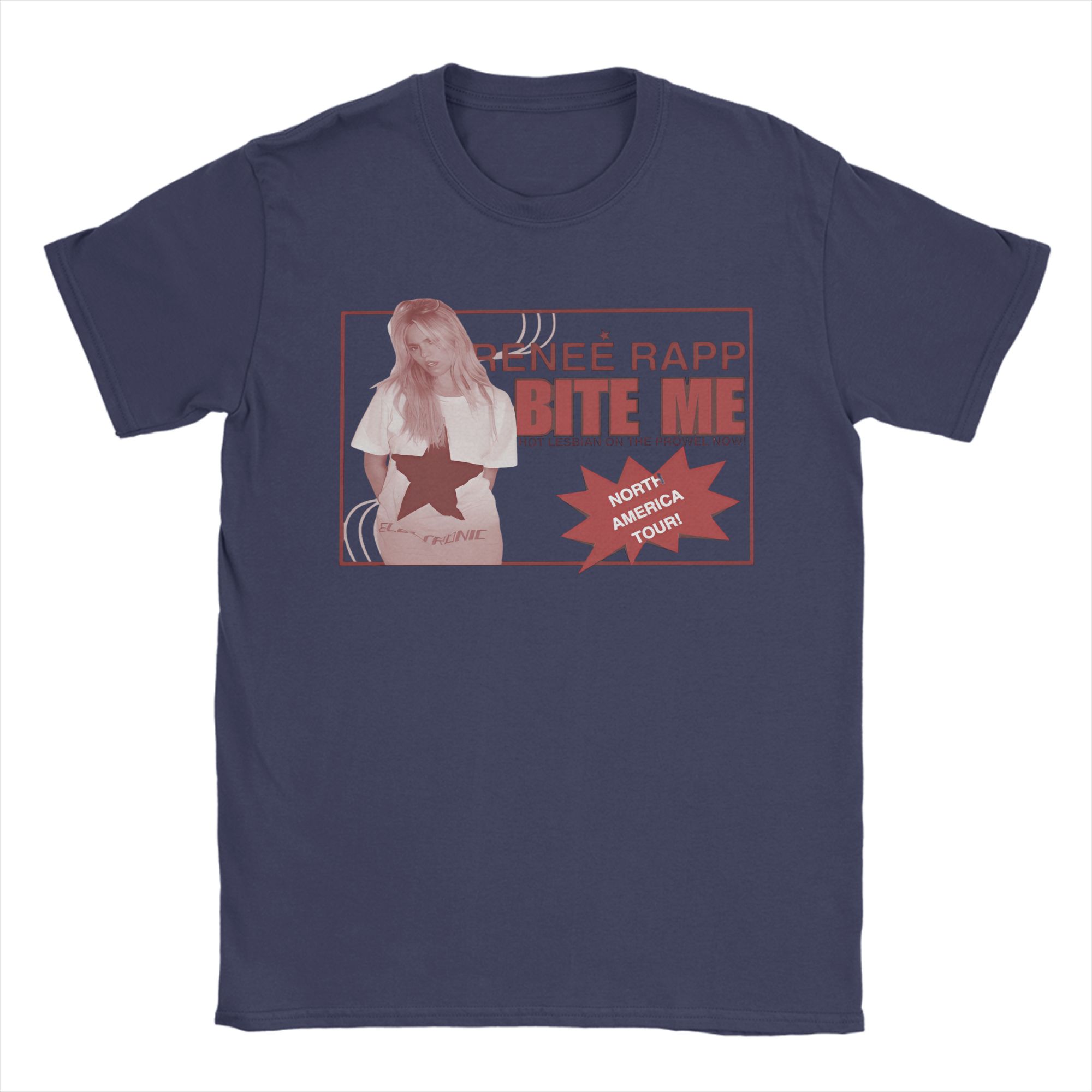 Renee Rapp Tour Bite Me T Shirts Unisex Cotton Novelty TShirt Round Neck Tees Short Sleeve Tops Party 4XL
Renee Rapp Tour Bite Me T Shirts Unisex Cotton Novelty TShirt Round Neck Tees Short Sleeve Tops Party 4XL