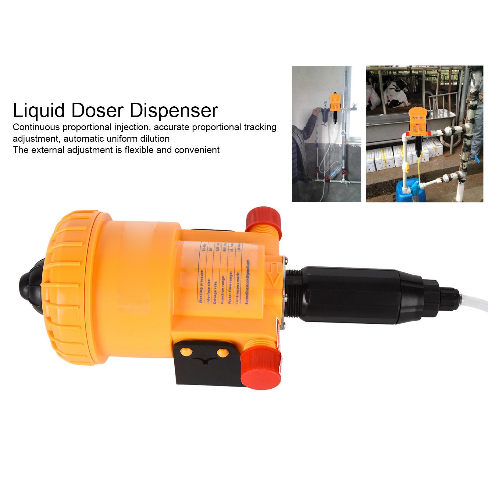 G3Celsius4 External Thread Chemical Fertilizer Injector 0.2‑2% Liquid Doser Dispenser Fertilizer Dosing Pump for Farm
G3Celsius4 External Thread Chemical Fertilizer Injector 0.2‑2% Liquid Doser Dispenser Fertilizer Dosing Pump for Farm