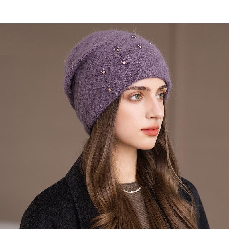 Зимняя твиловая вязаная шапка из кроличьего пуха, женская толстая теплая шапка темно-фиолетового
Зимняя твиловая вязаная шапка из кроличьего пуха, женская толстая теплая шапка темно-фиолетового