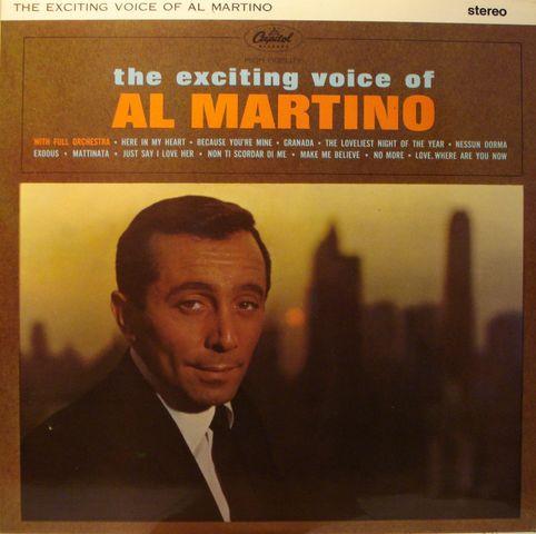 LP Record AL MARTINO - The Exciting Voice Of Al Martino ST1774 Capitol Records 1962 UK Pop Used
LP Record AL MARTINO - The Exciting Voice Of Al Martino ST1774 Capitol Records 1962 UK Pop Used