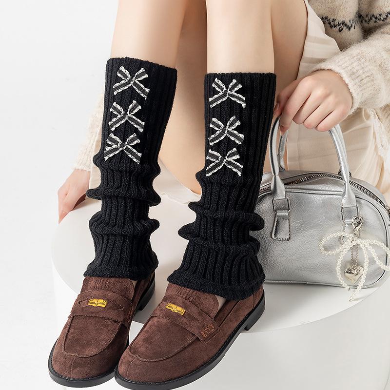 Boots Cotton Socks Cover Spring And Autumn Ballet Style Bow Stacking Socks Maillard Coffee Color Knitted Gray Calf Socks One size fits all чорний
Boots Cotton Socks Cover Spring And Autumn Ballet Style Bow Stacking Socks Maillard Coffee Color Knitted Gray Calf Socks One size fits all чорний