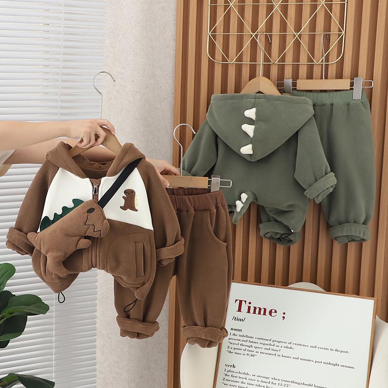 Boys Fleece Hooded Jacket & Pants Set - Korean Style Winter Fashion 80-120 cm/Set of 5 армія зелений колір
Boys Fleece Hooded Jacket & Pants Set - Korean Style Winter Fashion 80-120 cm/Set of 5 армія зелений колір