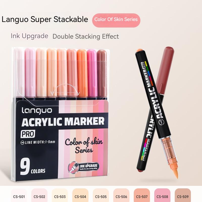 Professional Art Use 9-27 Colors Acrylic Paint Markers Brush Tip Pens Vibrant Colors Suitable for Canvas Stone Wood Calligraphy
Professional Art Use 9-27 Colors Acrylic Paint Markers Brush Tip Pens Vibrant Colors Suitable for Canvas Stone Wood Calligraphy