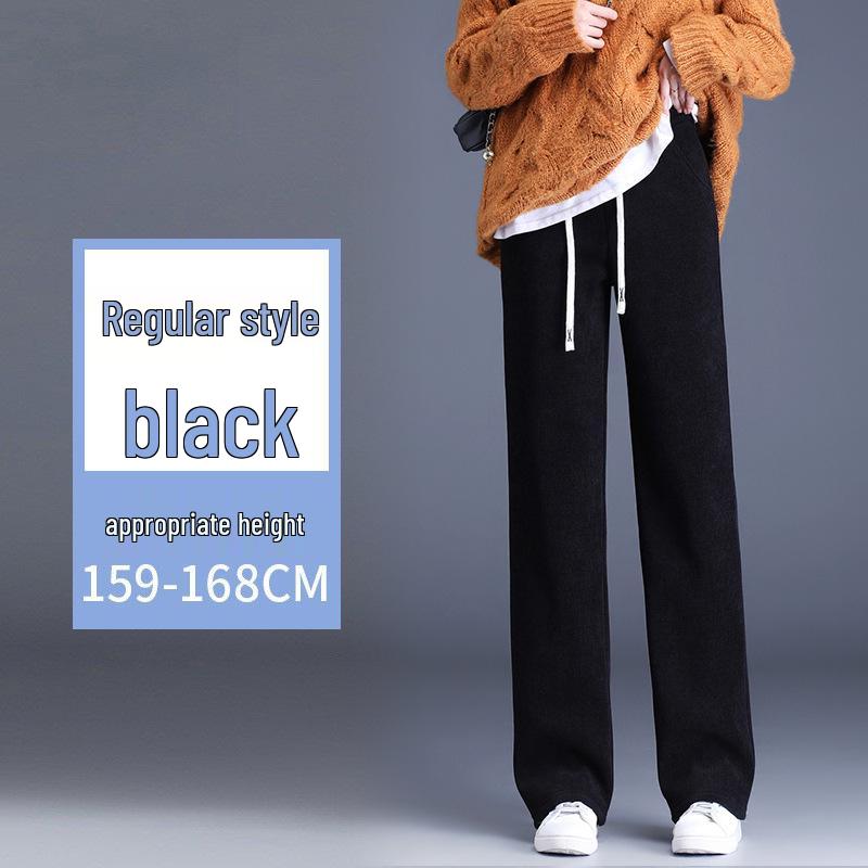 High-Waisted Fleece-Lined Pants for Women - Narrow/Wide Leg, Straight-Leg, Casual Autumn/Winter European Cotton, Drape, Slimming, Nine/Full-Length M
High-Waisted Fleece-Lined Pants for Women - Narrow/Wide Leg, Straight-Leg, Casual Autumn/Winter European Cotton, Drape, Slimming, Nine/Full-Length M