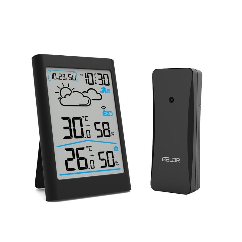 BALDR Wireless Large Screen Home Weather Station Digital Thermometer Hygrometer Alarm Clock Calendar Weather Forecast Sensor белый
BALDR Wireless Large Screen Home Weather Station Digital Thermometer Hygrometer Alarm Clock Calendar Weather Forecast Sensor белый