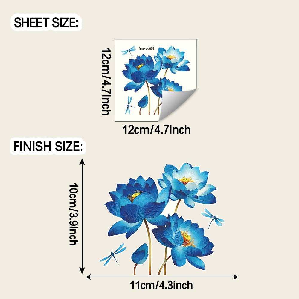 Fresh Blue Lotus and Dragonfly Home Background Wall Switch Decorative Stickers
Fresh Blue Lotus and Dragonfly Home Background Wall Switch Decorative Stickers